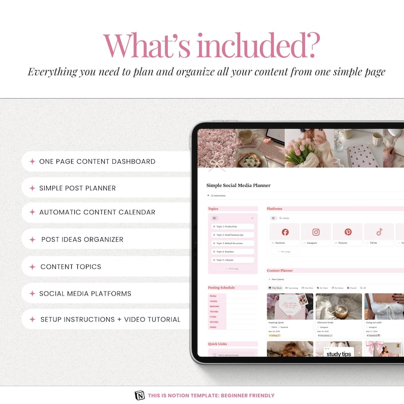 Simple Digital Social Media Planner