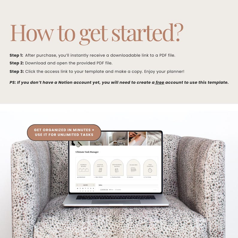 all in one task management template Notion