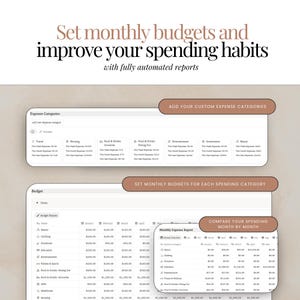 monthly budget tracker