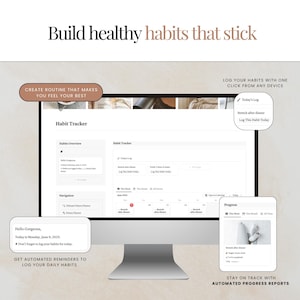 Habit tracker Notion template