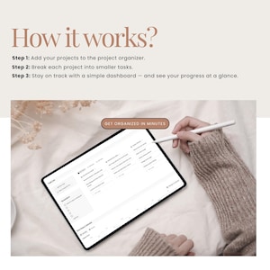 Simple project planner productivity Notion template