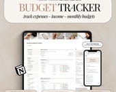 Notion Budget Template Income and Expense Tracker Notion Finance Tracker Monthly Budget Tracker Bill Tracker Notion Template