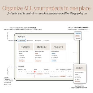 Multi project tracker Notion