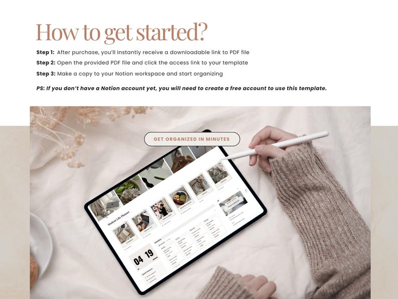 Aesthetic Notion Life Planner for Students