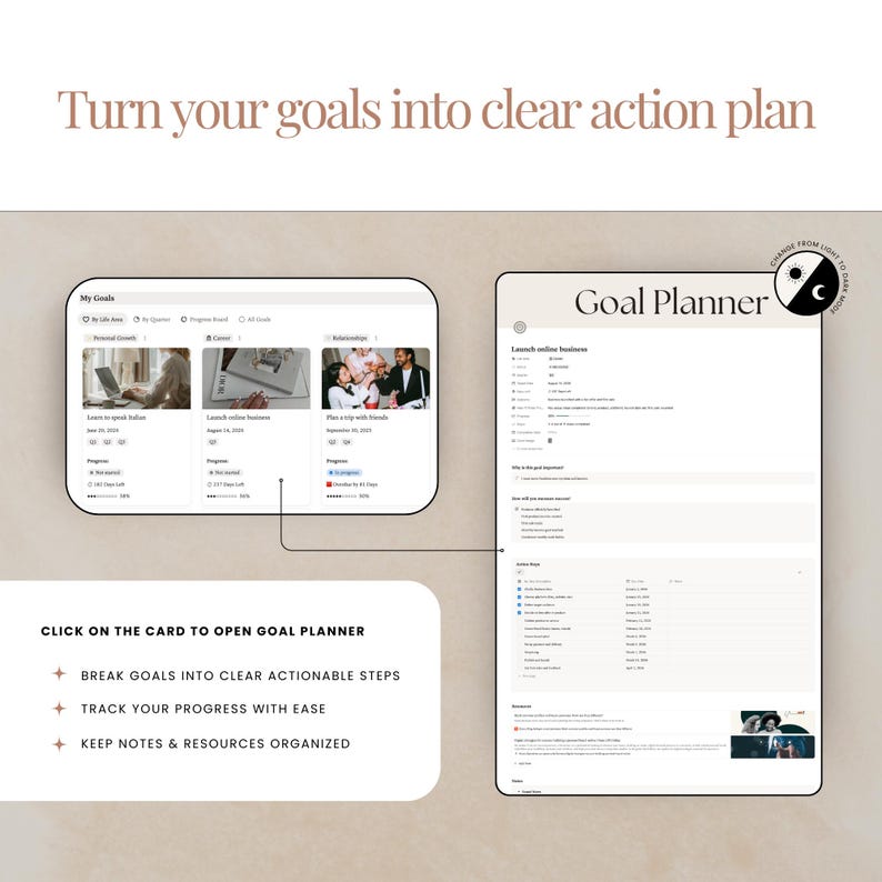 Goal Setting Template Notion