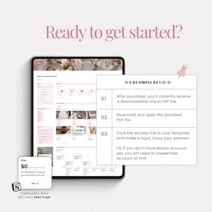 Aesthetic Notion Template for content creators and social media managers