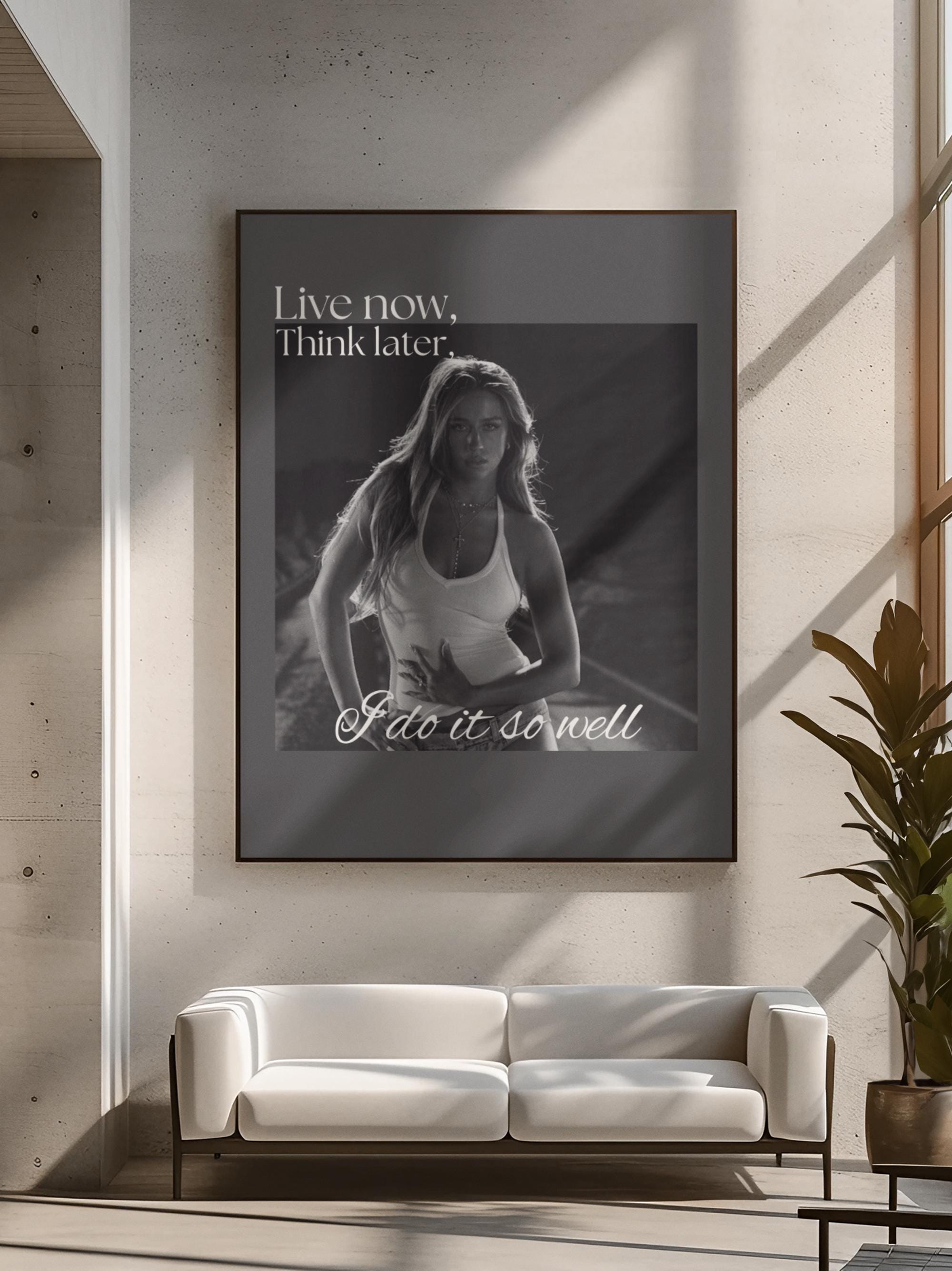Poster Mural Tate McRae Sur Toile Vintage - Déco Salon Ou Chambre 20x30 Cm Sans Cadre - Impression Qualité Pour Fan - 5