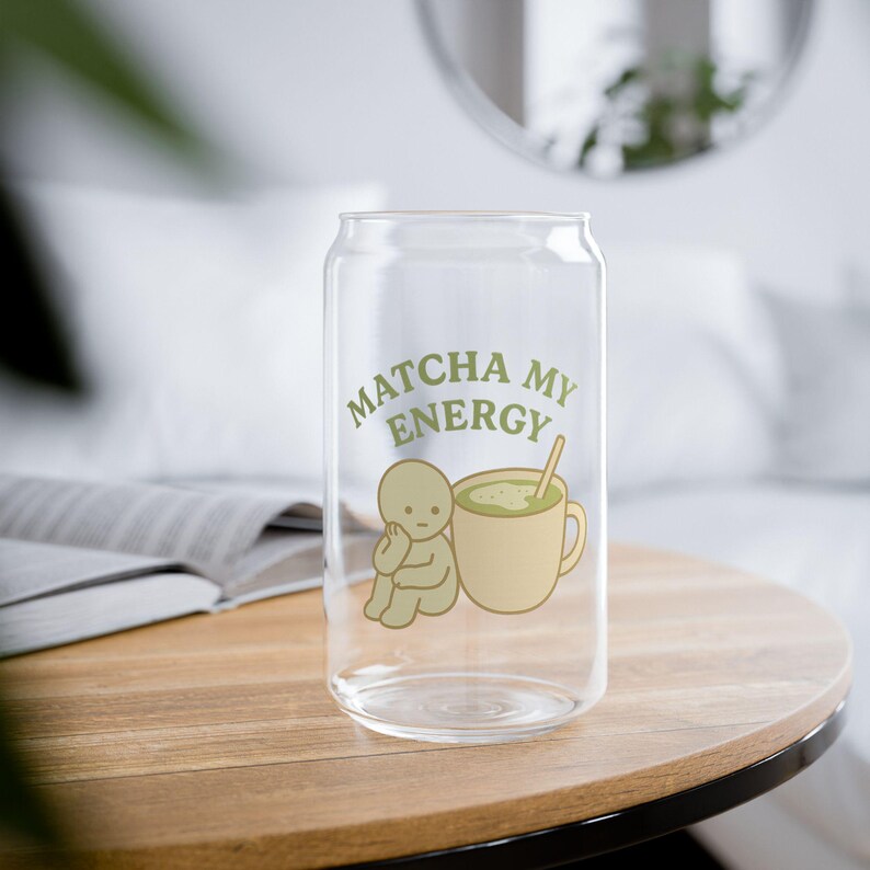 抹茶グラスカップ 16オンス | 竹製蓋とストロー – 抹茶好きへのギフトに、Matcha My Energy のかわいいドリンクウェアをどうぞ 画像 4