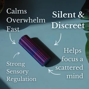 Tactile Sensation Tool Spiky Surface Design Sensory Input Device Anxiety Management Helper Stress Relief Aid Mental Focus Enhancer ADHD Support Tool Classroom Friendly Option Meeting Appropriate Fidget Silent Operation Feature Portable