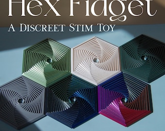 Hex Fidget Spinner Desk Toy Discreet Sensory Focus Tool for Anxiety Stress Relief ADHD Support Classroom Office Gadget Gift Quiet Hand Aid