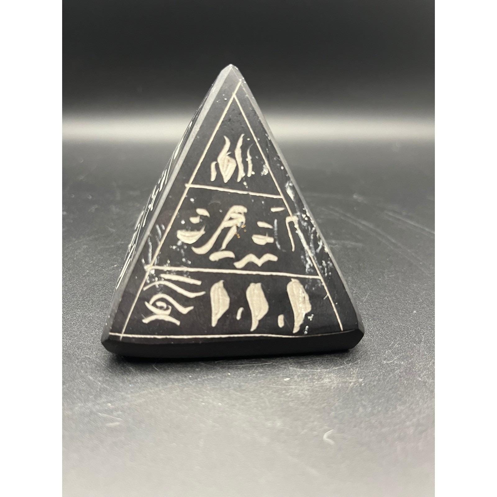 VTG エジプトピラミッド彫刻 象形文字装飾 コレクターズアイテム 古代