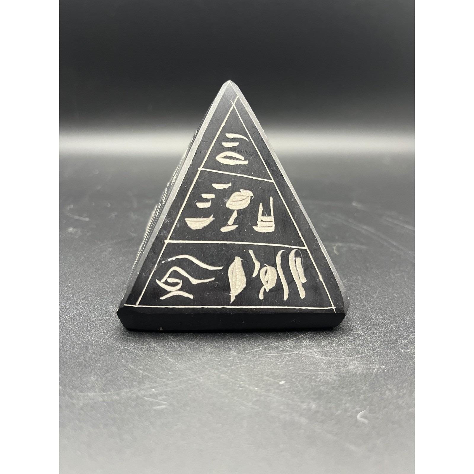 VTG エジプトピラミッド彫刻 象形文字装飾 コレクターズアイテム 古代