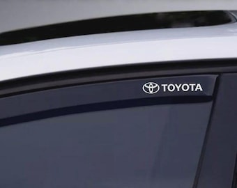 4 calcomanías de vinilo para Toyota: pegatinas para deflectores de viento, parachoques, ventanas y más