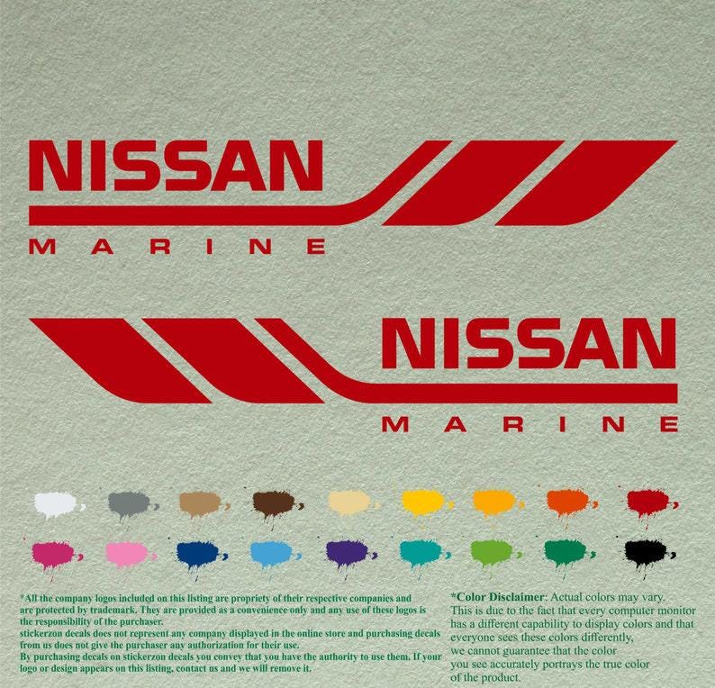 Nissan Marine Outboard Motor Decals - Restoration Replacements - Etsy