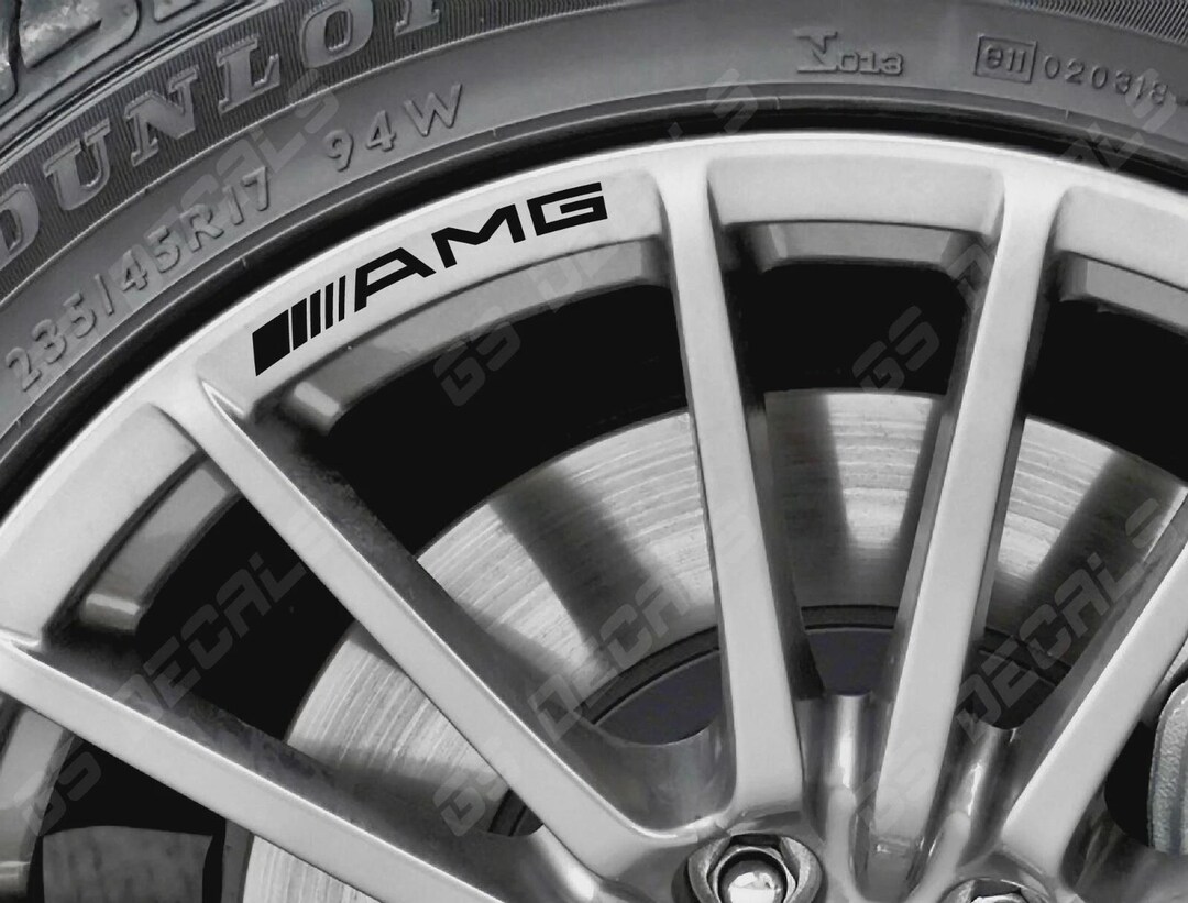 5x AMG Wheel Rim Decals Stickers – Fits Mercedes-benz CLA, CLS ...