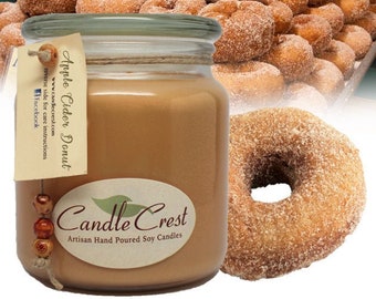 Cider Donuts - Fall Candles - Scented Candles- Soy Candles -Eco Friendly - 100% Soy Wax