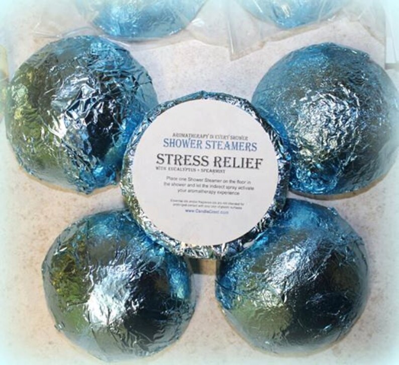 Stress Relief Shower Steamers Calming and Relaxing Shower Etsy
