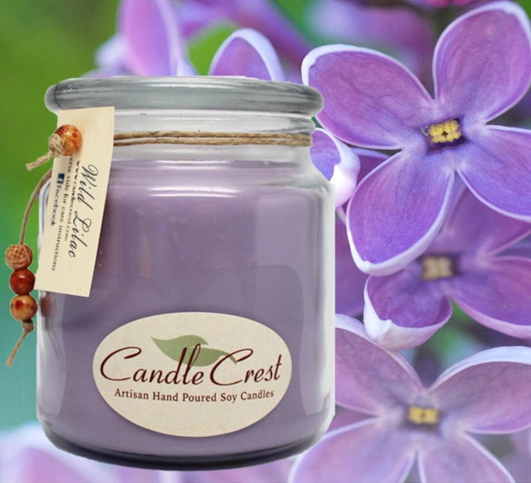 Lilac Soy Candles, Spring Lilac Scented Candles, Hand Poured 100 Soy