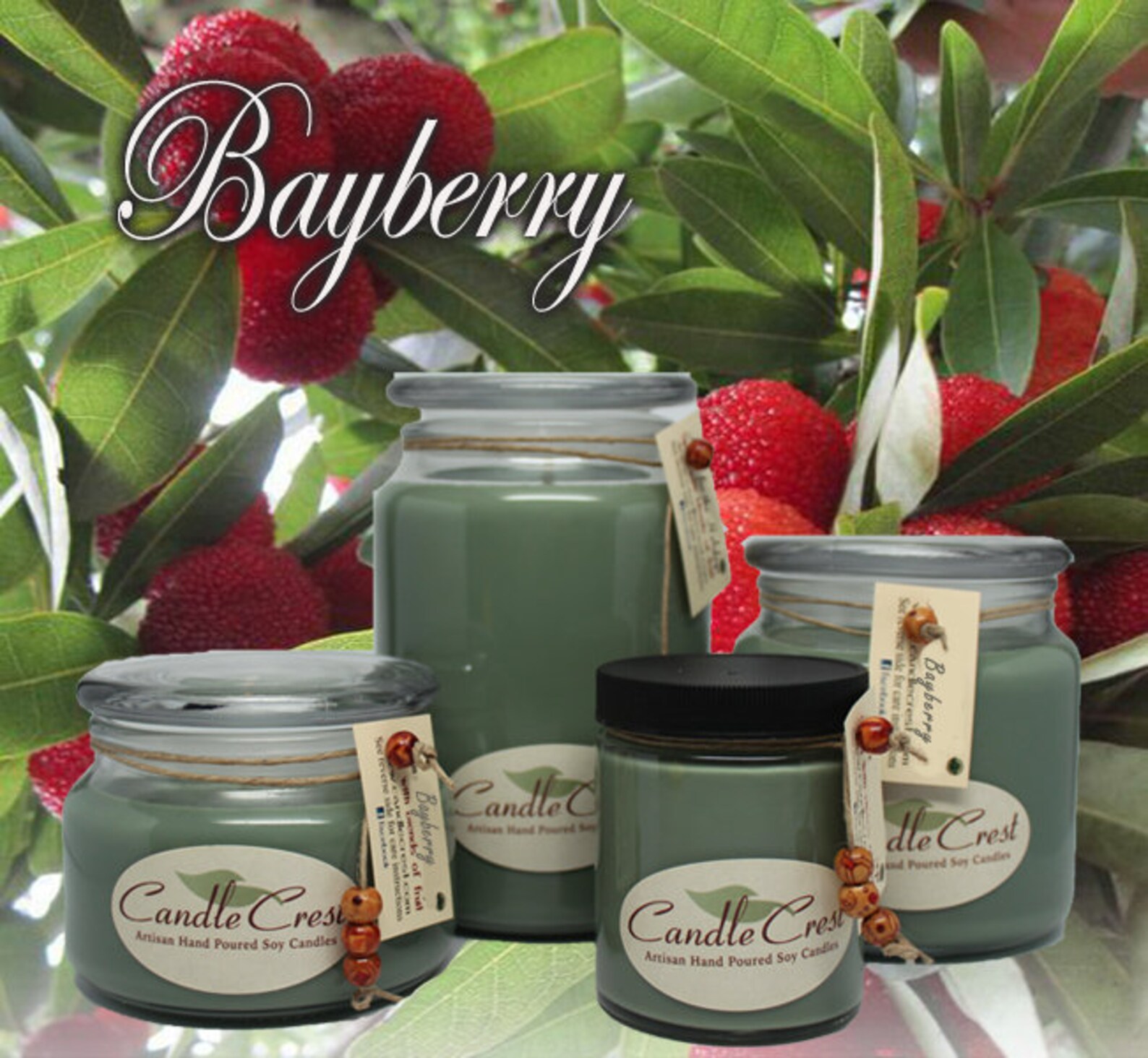 Bayberry Candles Christmas Scented Soy Candle Fragrance, Holiday