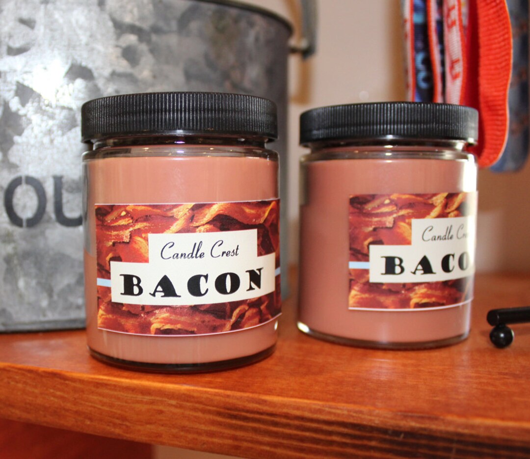 BACON Soy Candles Scented Candles Bacon Lover Bacon Candle Etsy