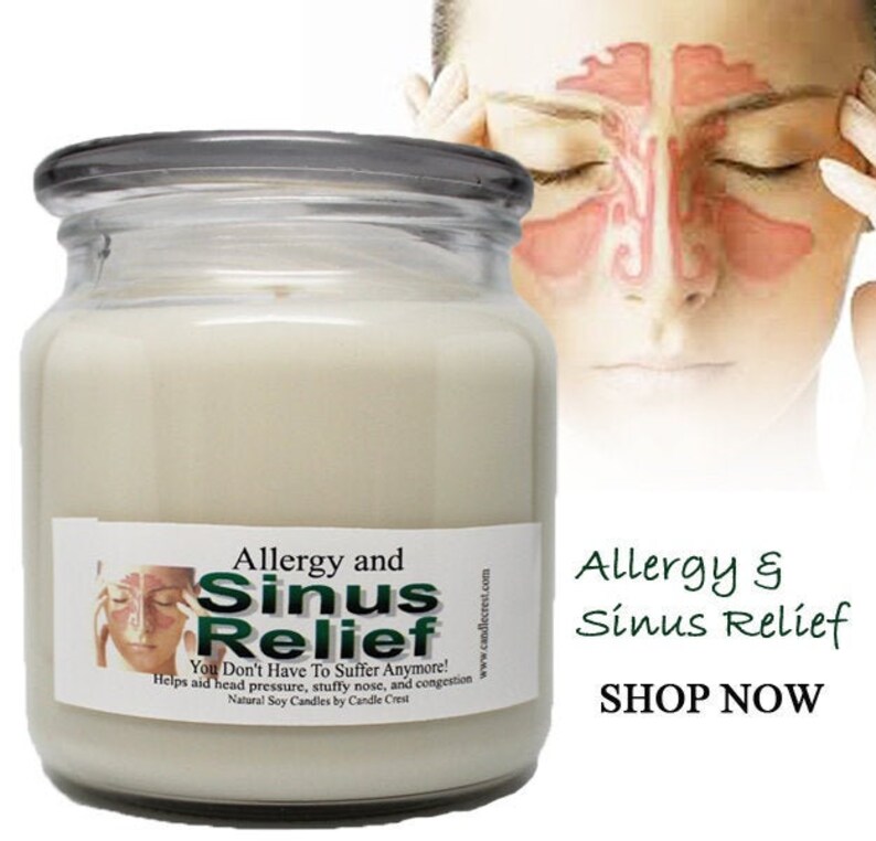 BEST SELLER Sinus and Allergy Relief Soy Candles Helps Etsy