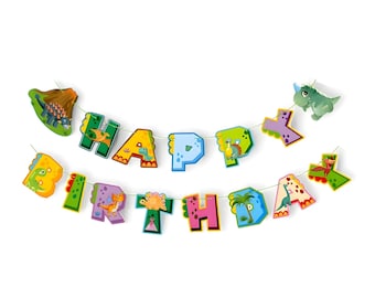 Dinosaurier alles Gute zum Geburtstag Banner