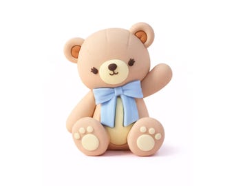 Teddy Bär Regenbogen Geburtstag Cake Topper Set