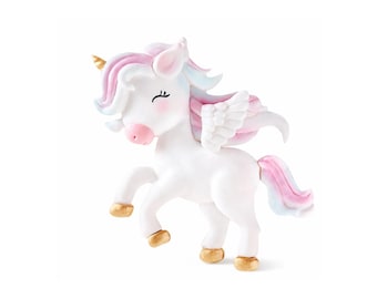 Pastell Einhorn Regenbogen Cake Topper Set