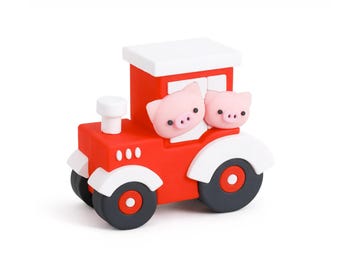 Farm Scheune Cake Topper Set mit Tieren & Traktor
