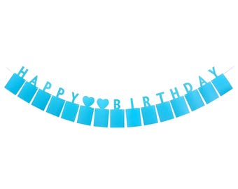 Blaue alles Gute zum Geburtstag Fotopapier Banner