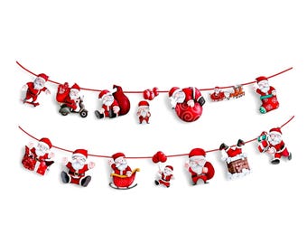 Weihnachten Santa Paper Pull Banner