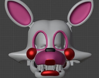 FNAF 2 Mangle 3D MODEL file cosplay mask (DIGITAL)