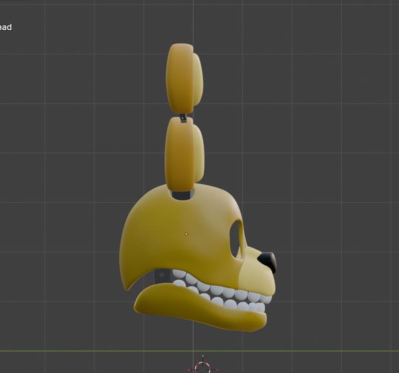 FNAF Springbonnie 3D MODEL File Cosplay Helmet (DIGITAL) - Etsy