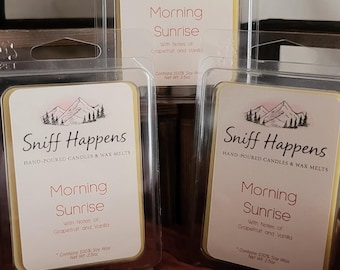 Pastillas de cera aromáticas Amanecer / 100% cera de soja y vertidas a mano