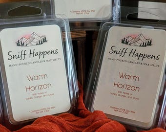 Pastillas de cera Warm Horizon / 100% cera de soja y vertidas a mano