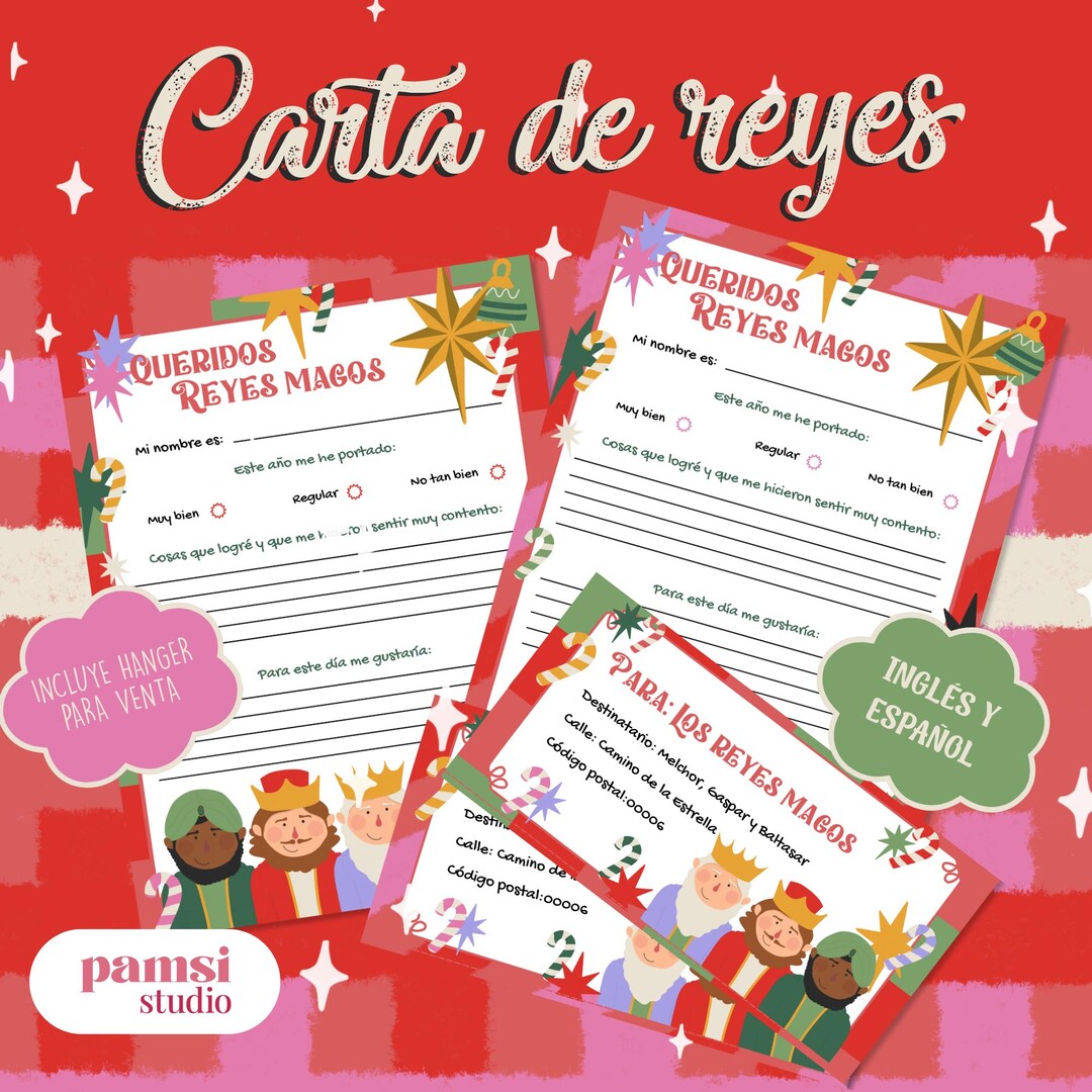 Carta a Los Reyes Magos Printable | Letter to the Three Wise Men ...