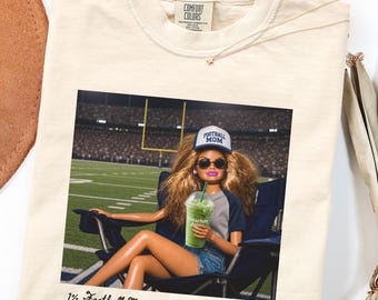Comfort Colors Football Mom Bleacher Creature Shirt Funny Football Mom Tee Game Day Shirt Football Lover Gift Vintage Graphic Tee