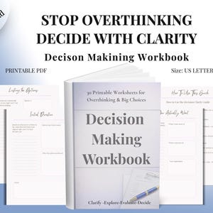 Decision Clarity Guide – 30 Guided Pages for Clear, Thoughtful Decisions (Printable PDF) image 1