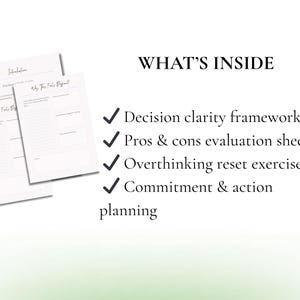 Decision Clarity Guide – 30 Guided Pages for Clear, Thoughtful Decisions (Printable PDF) image 3