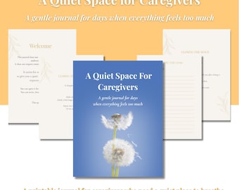 Caregiver Journal Printable, Emotional Support for Caregivers, Mental Health Journal
