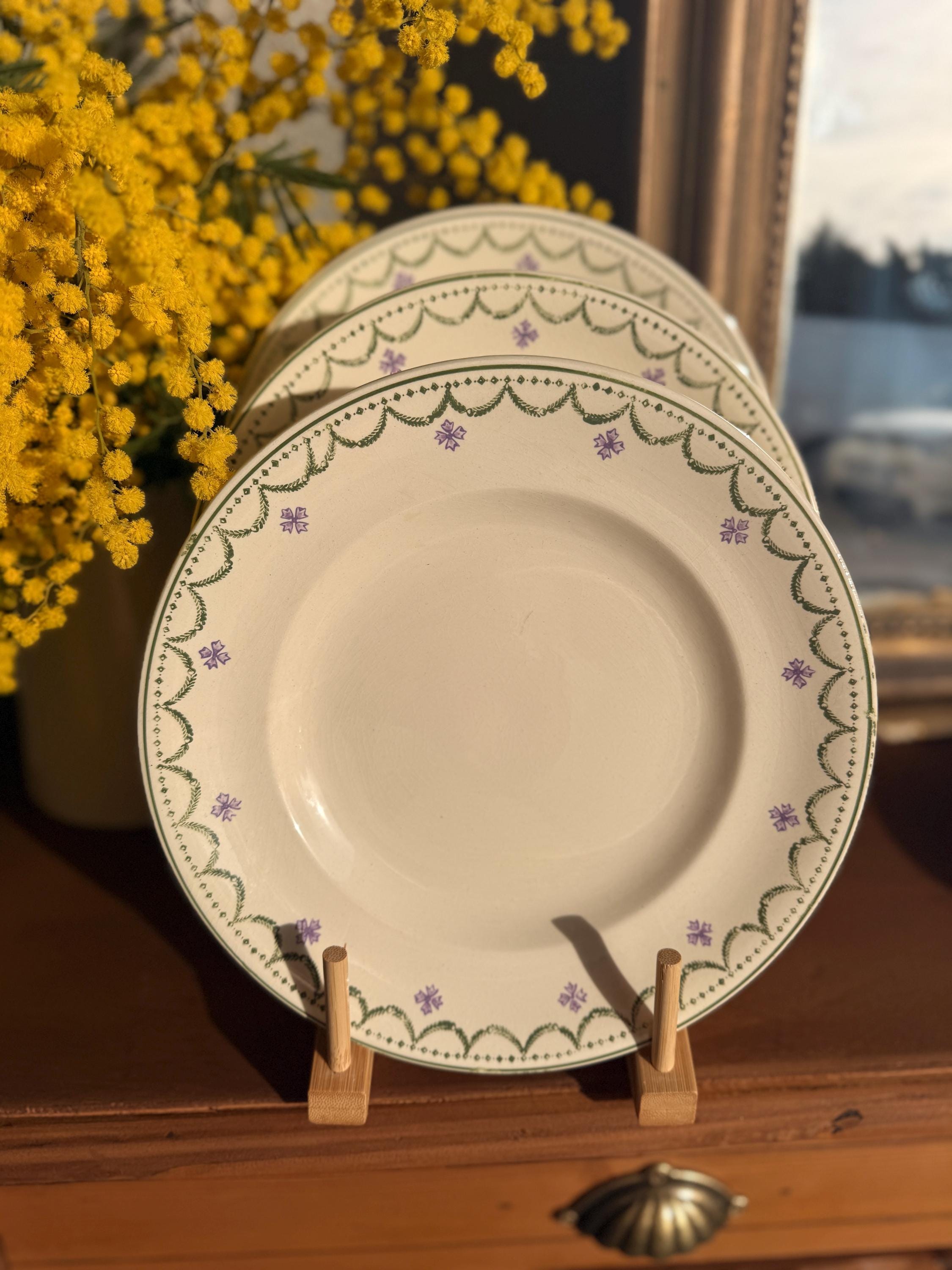 Longwy VIOLETTA 舟形 プレート 皿　ラヴィエ　ロンウェイ Longwy Violetta - Etsy