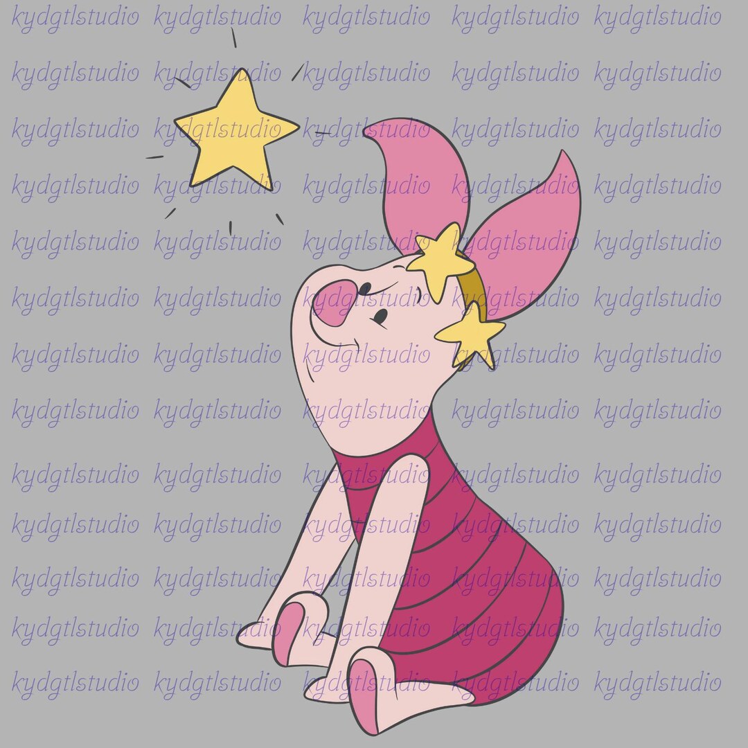 Princess Piglet Piglet PNG, Cute Winnie the Pooh Clipart, Star Sparkle Cartoon PNG ...