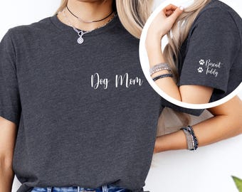 Dog Mama Shirt-Custom Dog Mom Shirt- Custom Dog Shirt- Personalized Dog Shirt