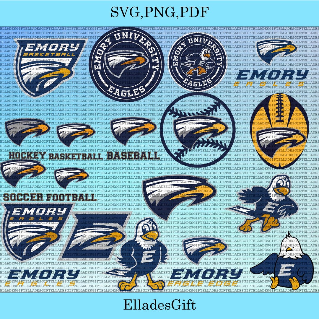 Emory Flags Emory University SVG, Athletics, Eagles SVG, Cricut, College, Football ...