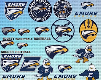 Emory Universität SVG, Leichtathletik, Adler SVG, Cricut, College, Fußball, Sofort Download.