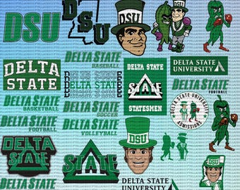 Delta State Universität SVG, Leichtathletik, Staatsmänner SVG, DSU, College, Cricut, Fußball, Instant Download.