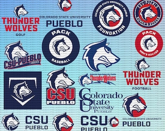 Colorado State University SVG, Athletics, Pueblo, Thunderwolves SVG, CSU, Football, College, Cricut, Instant Download.