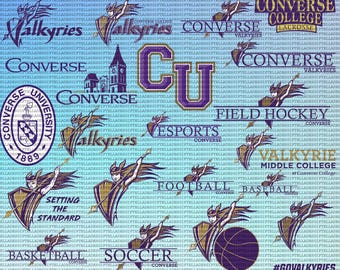Converse College SVG, Walküren SVG, Cricut, College, Football, Universität, CC, Instant Download.