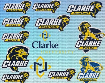 Clarke Universität SVG, Leichtathletik, Cursaders SVG, Fußball, Cricut, College, Sofort Download.