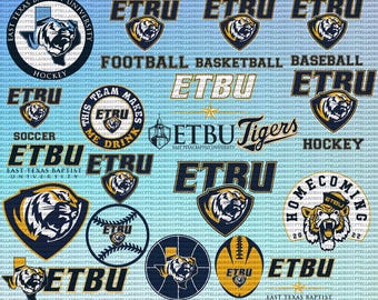 East Texas Baptist University SVG, Athletics, ETBU, Cricut, Tigers SVG, College, Football, Instant Download.